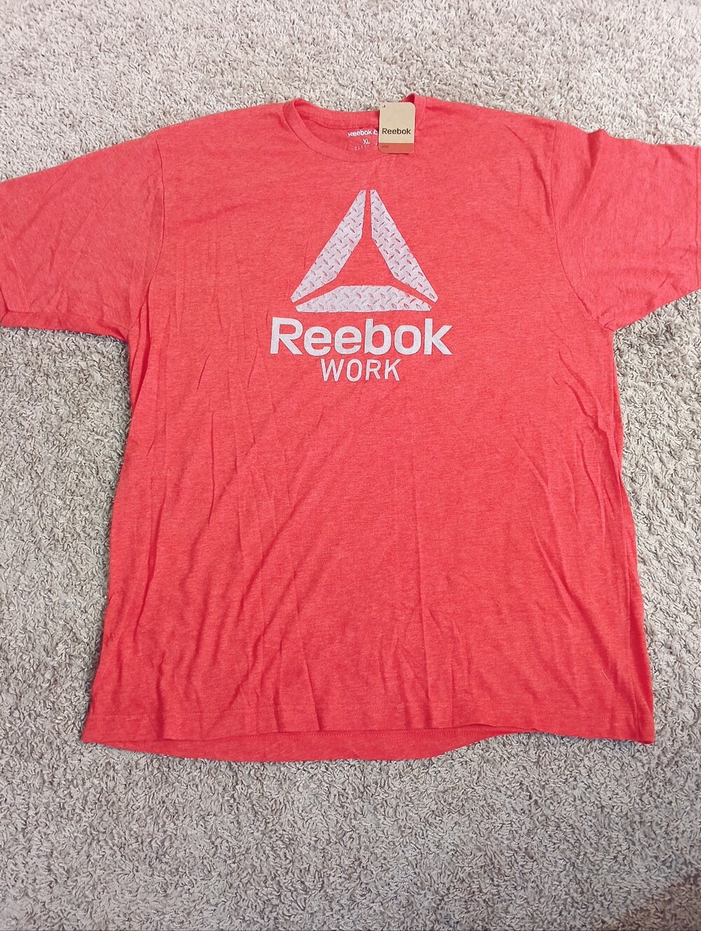 Reebok Red Short-Sleeve Work‎ Logo Tee